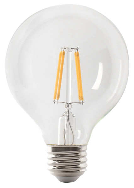 Feit Electric G2540/927CA/FIL/3 LED Bulb, Globe, G25 Lamp, 40 W Equivalent, E26 Lamp Base, Dimmable, Clear [SKU: ORG3405487]