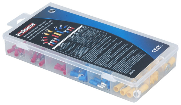 ProSource 60201 Electrical Terminal Connector Assortment, Red, Yellow & Blue, Tin Plated [SKU: ORG2285435]