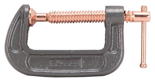 Vulcan JL27361 C-Clamp, 2 in Max Opening Size, 0.8 in D Throat, Steel Body, Gray Body [SKU: ORG7211048]