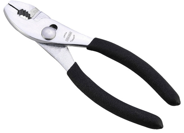 Vulcan JL-NP001 Slip Joint Plier, 6 in OAL, 1 in Jaw Opening, Black Handle, Non-Slip Handle, 1 in W Jaw, 7/8 in L Jaw [SKU: ORG2168508]