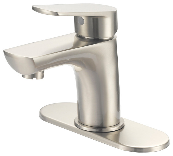 Boston Harbor FS1A0188NP Lavatory Faucet, 1.2 gpm, 1-Faucet Handle, 1, 3-Faucet Hole, Metal/Plastic, Brushed Nickel [SKU: ORG4767950]