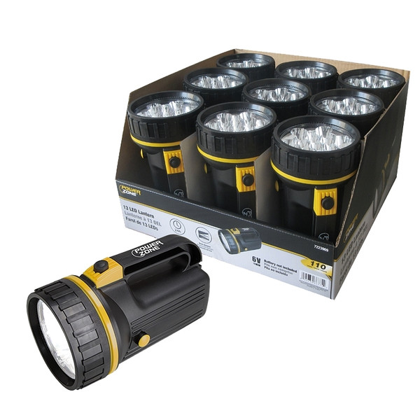 PowerZone LFL213-4D 13 LED Lantern, 6 V Battery, LED Lamp, Plastic [SKU: ORG7223969]