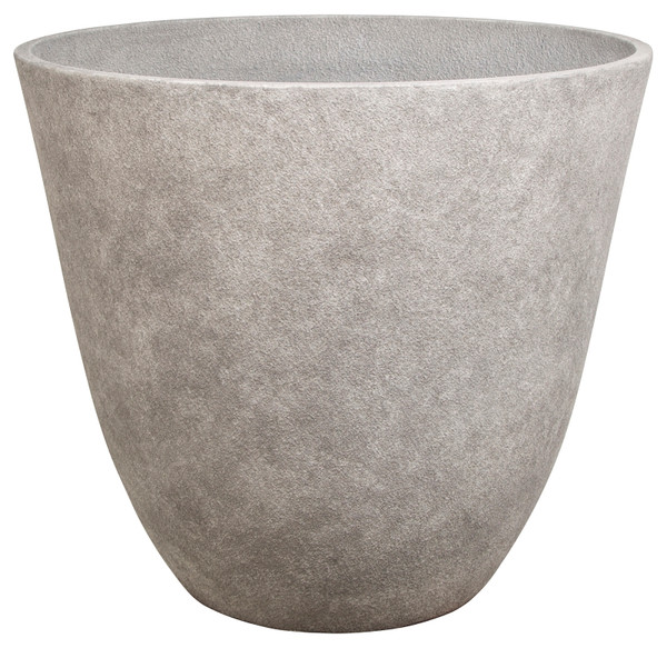 Landscapers Select Planter, 22 in Dia, Round, Resin, Monzonite [SKU: ORG9096330]