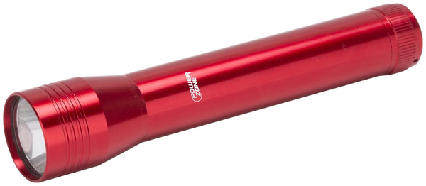 PowerZone 12164M Flashlight, AAA Battery, LED Lamp, 200 Lumens, 90 m Beam Distance, 3 hrs Run Time, Red [SKU: ORG1530872]