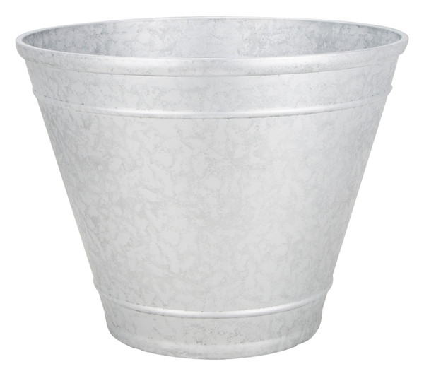 Landscapers Select Planter, 17-3/4 in Dia, Round, High-Density Resin, Metallic [SKU: ORG8946998]