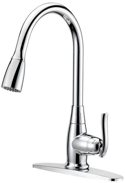 Boston Harbor Faucet Pull-Down Kitchen Faucet, Chrome [SKU: ORG1698893]