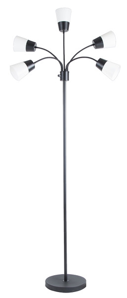 Boston Harbor LED Floor Lamp, 5 Heads, Black Finish [SKU: ORG7421340]
