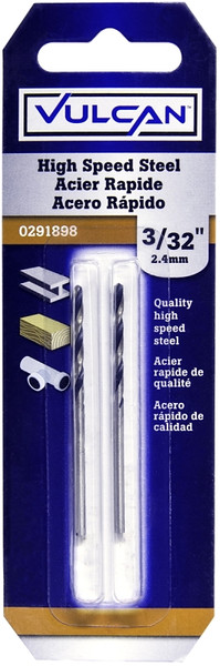 Vulcan 230351OR Jobber Drill Bit, 3/32 in Dia, 2-1/4 in OAL, Straight Shank [SKU: ORG0291898]