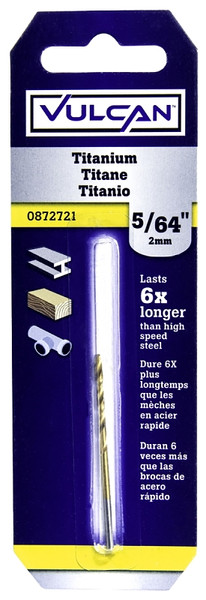 Vulcan 218221OR Jobber Drill Bit, 5/64 in Dia, 2 in OAL, Straight Shank [SKU: ORG0872721]