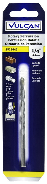 Vulcan Masonry Bit, Percussion, 1/4 x 4 in [SKU: ORG2523645]