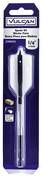 Vulcan 277071OR Spade Drill Bit, 1/4 in Dia, Hex Shank [SKU: ORG2799203]