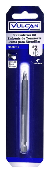 Vulcan 375161OR Screwdriver Bit, Hex Shank, S2 Chrome Molybdenum Steel [SKU: ORG3986015]