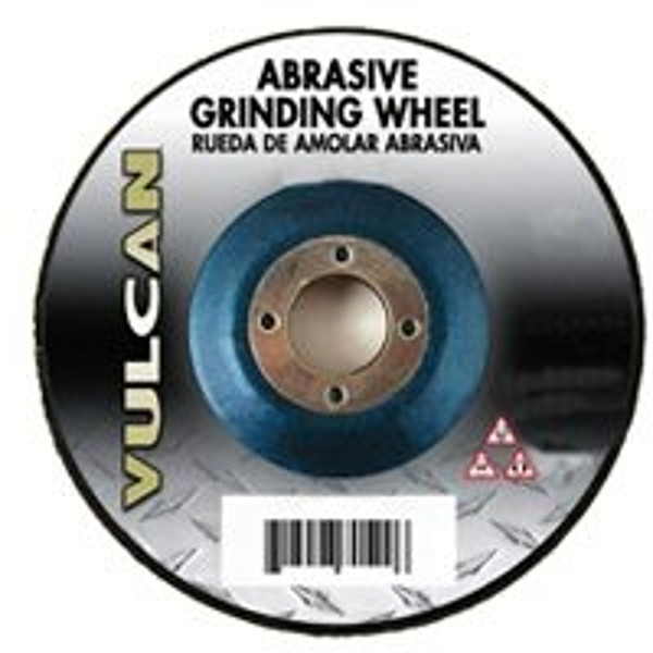 Vulcan 976750OR Type 27 Depressed Center Grinding Wheel, 4-1/2 in Dia, 1/4 in Thick, 7/8 in Arbor, Premium [SKU: ORG7192800]