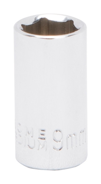 Vulcan MT6490106 Drive Socket, 9 mm Socket, 1/4 in Drive, 6-Point, Chrome Vanadium Steel, Chrome [SKU: ORG0105643]
