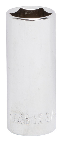 Vulcan MT6496053 Drive Socket, 3/4 in Socket, 3/8 in Drive, 6-Point, Chrome Vanadium Steel, Chrome [SKU: ORG7628944]