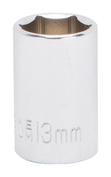 Vulcan MT6499214 Drive Socket, 13 mm Socket, 3/8 in Drive, 6-Point, Chrome Vanadium Steel, Chrome [SKU: ORG7645427]