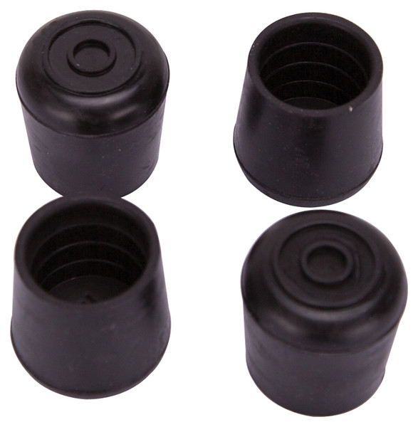 ProSource FE-50636-B Furniture Leg Tip, Round, Rubber, Black, 1 in Dia, 1-1/2 in H [SKU: ORG8121865]