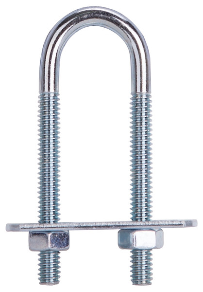 ProSource LR341 U-Bolt, 1/4 in Thread, 2 in L Thread, Steel, Zinc [SKU: ORG4602496]