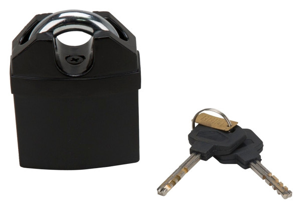 ProSource HD-PX065 High Security Padlock, Shrouded Shackle, 1/2 in Dia Shackle, Steel Shackle, Black [SKU: ORG1926336]