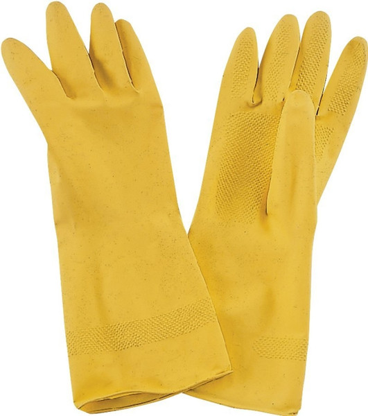 ProSource PVG-12B Disposable Work Gloves, For All Genders, L, 12.6 in L, Straight Thumb, Wide Cuff, Latex [SKU: ORG0878207]