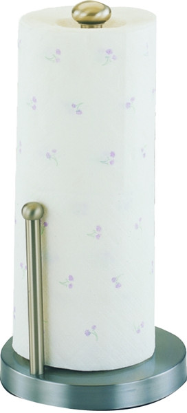 Simple Spaces L1070-26-02-M Paper Towel Holder, 3/4 in Dia Rod, 12 in L Rod, Satin Nickel [SKU: ORG7762222]