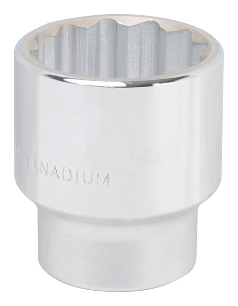 Vulcan MT-SS6054 Drive Socket, 1-11/16 in Socket, 3/4 in Drive, 12-Point, Chrome Vanadium Steel, Chrome [SKU: ORG5590211]