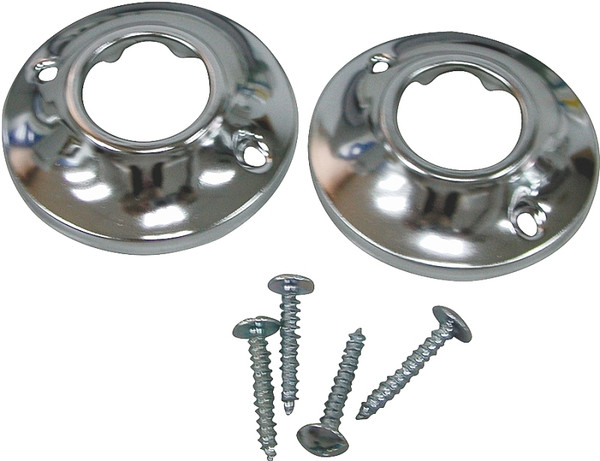 ProSource Shower Rod Flange, Steel, For: 1 in OD Shower Rod [SKU: ORG6385652]