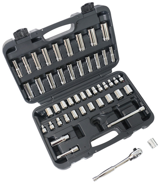Vulcan TS-473-3/8SA/ME Socket Set, Chrome Vanadium Steel, Chrome [SKU: ORG3955994]