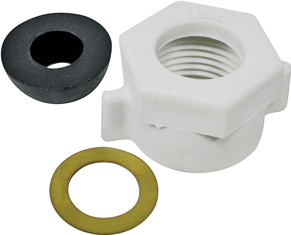 ProSource PMB-472 Ballcock Nut, Plastic, White, For: Ballcock [SKU: ORG6295968]