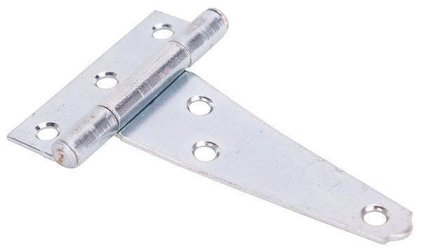 ProSource LTH-Z03-013L Light-Duty T-Hinge, Steel, Zinc, Fixed Pin, 180 deg Range of Motion, 13 (Pc) lb [SKU: ORG7559099]