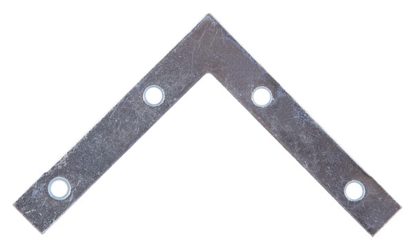 Prosource FC-Z03-01 Corner Brace, 3 in L, 3 in W, 1/2 in H, Steel, Zinc-Plated, 1.6 mm Thick Material [SKU: ORG5764279]