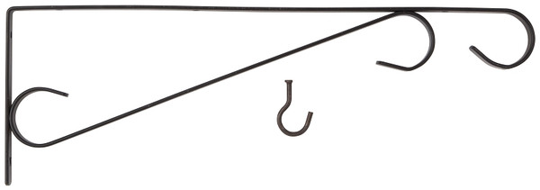 Landscapers Select GB0283L Hanging Plant Bracket, 15-1/2 L, Steel, Black, Wall Mount Mounting [SKU: ORG4567269]