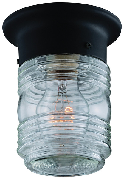 Boston Harbor Porch Light, 120 V, 60 W, A19 or CFL Lamp, Steel Fixture, Black, Black Fixture [SKU: ORG5751318]