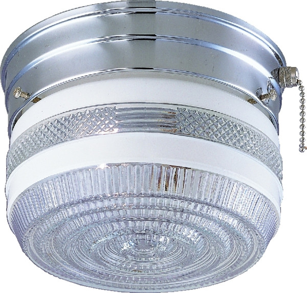 Boston Harbor F13CH01SW-6859CL3 Single Light Ceiling Fixture With Pull Chain, 120 V, 60 W, 1-Lamp, A19 or CFL Lamp [SKU: ORG6329197]
