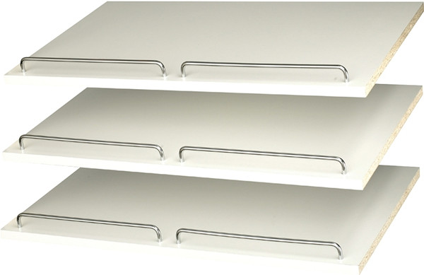 Easy Track RS1600 Shoe Shelf with Rail, 3-Shelf, 24 in W [SKU: ORG3014537]