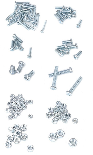 ProSource JL821033L Bolt and Nut Set, Zinc Plated, 100-Piece [SKU: ORG2248516]