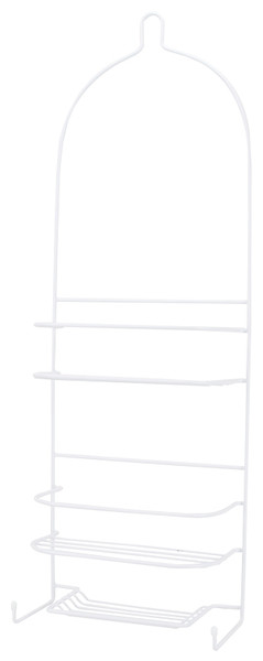 Simple Spaces SS-5786-PE-3L Shower Caddy, 3-Shelf, Steel, 10 in OAW, 27-3/4 in OAH, 4-1/4 in OAD, 10 lb [SKU: ORG0512285]