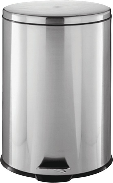 Simple Spaces LYP07F3-3L Trash Can, 1.85 gal Capacity, Plastic/Stainless Steel/Steel, Silver, Flat Lid Closure [SKU: ORG0663625]