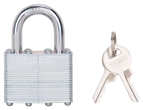 ProSource HD00014-3L Padlock, Standard Shackle, 9/32 in Dia Shackle, Steel, M1 Keyway [SKU: ORG2325645]