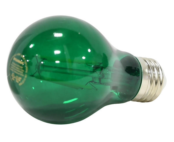 Sylvania 40303 Ultra LED Bulb, General Purpose, A19 Lamp, E26 Lamp Base, Dimmable, Green, Colored Light [SKU: ORG8483356]