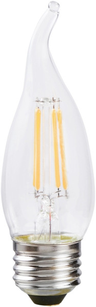 Sylvania 40758 Natural LED Bulb, Decorative, B10 Bent Tip Lamp, 60 W Equivalent, E26 Lamp Base, Dimmable, Clear [SKU: ORG1227701]