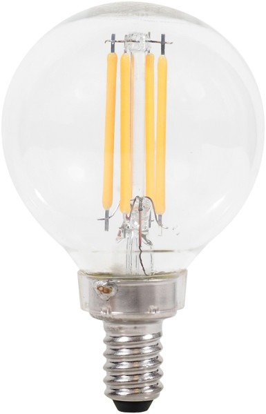 Sylvania 40853 Natural LED Bulb, Decorative, G16.5 Lamp, 60 W Equivalent, E12 Lamp Base, Dimmable, Clear, Daylight Light [SKU: ORG1227891]