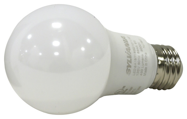 Sylvania 74081 LED Bulb, General Purpose, A19 Lamp, 40 W Equivalent, E26 Lamp Base, Frosted, Bright White Light [SKU: ORG0014506]
