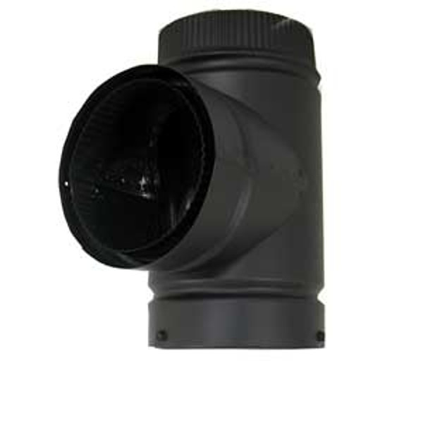 SELKIRK DSP6TE-1 Tee, 6 in, Stainless Steel, Black [SKU: ORG7660913]