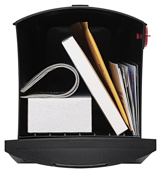 Gibraltar Mailboxes Patriot Series GMB505B01 Rural Mailbox, 1000 cu-in Capacity, Plastic, 8.4 in W, 20-1/2 in D, Black [SKU: ORG4412789]