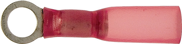CALTERM 65704 Ring Terminal, 22 to 18 AWG Wire, Copper Contact, Red [SKU: ORG6310445]