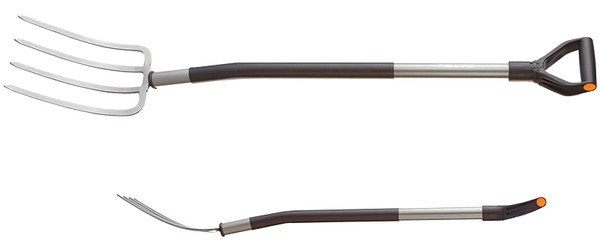 FISKARS 333400-1001 Garden Fork, Pointed Tine, Boron Steel Tine, Steel Handle [SKU: ORG9181108]