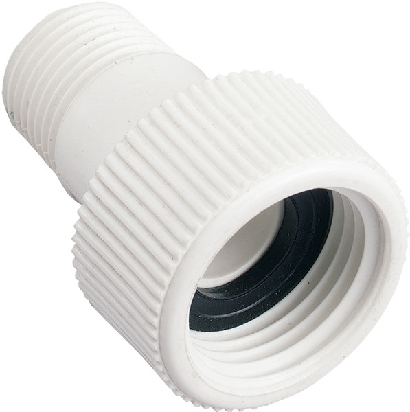 Orbit 53365 Hose to Pipe Adapter, 1/2 x 3/4 in, MNPT x FHT, Polyvinyl Chloride, White [SKU: ORG3882727]
