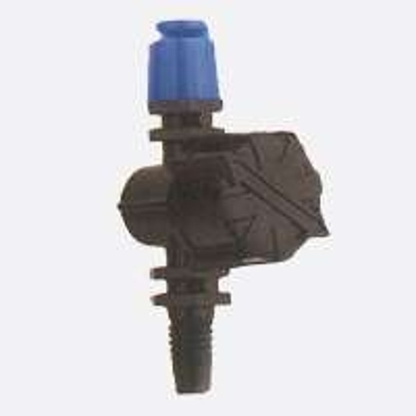 Raindrip A187010B Sprayer, 1/4 in Connection, 7.4 sq-ft Coverage Area, 2 gph, Black/Blue, Part-Circle [SKU: ORG4038030]