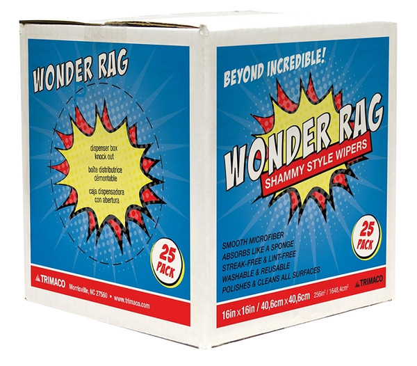 Trimaco 83625 Painter's Rag, 16 x 16 in, Microfiber Cloth [SKU: ORG4556973]